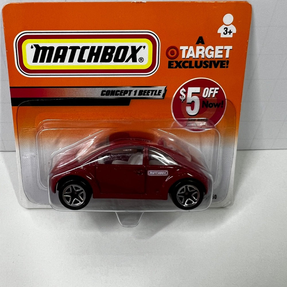 Matchbox Concept 1 Beetle Red Target Exclusive Diecast Car 2000 Vintage New